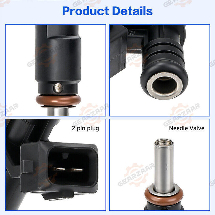 DURAFORCE 6pc Fuel Injectors 7531634 For BMW 328i 330i 525i 528i 530i X3 X5 Z4 13537531634