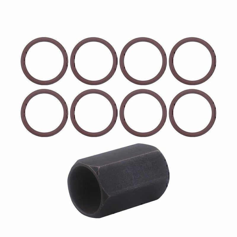 DURAFORCE Oil Rail Leak Repair Kit Orings Tool Injector Seal Kit For Ford Powerstroke 6.0