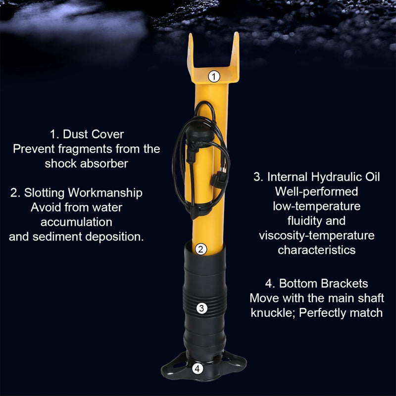 DURAFORCE Pair Rear Shock Struts Assembly w/Electric For Jeep Grand Cherokee SRT 2012-2022