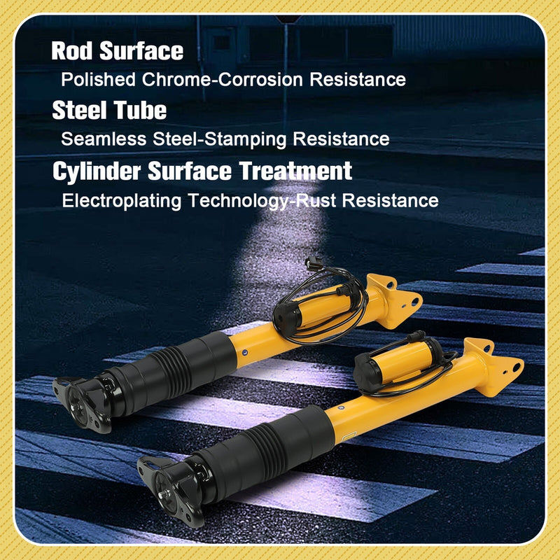 DURAFORCE Pair Rear Shock Struts Assembly w/Electric For Jeep Grand Cherokee SRT 2012-2022