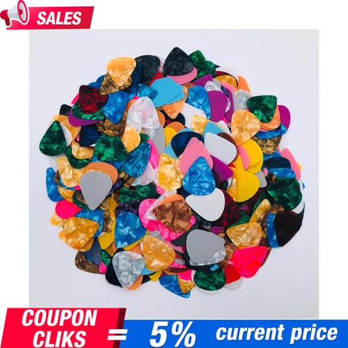 DURAFORCE 100pc Guitar Picks Celluloid Thin Acoustic Electric Plectrums Colorful 0.46MM US