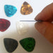 DURAFORCE 100pc Guitar Picks Celluloid Thin Acoustic Electric Plectrums Colorful 0.46MM US