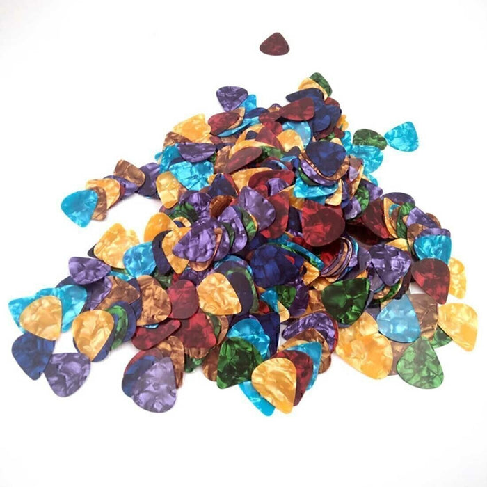 DURAFORCE 100pc Guitar Picks Celluloid Thin Acoustic Electric Plectrums Colorful 0.46MM US