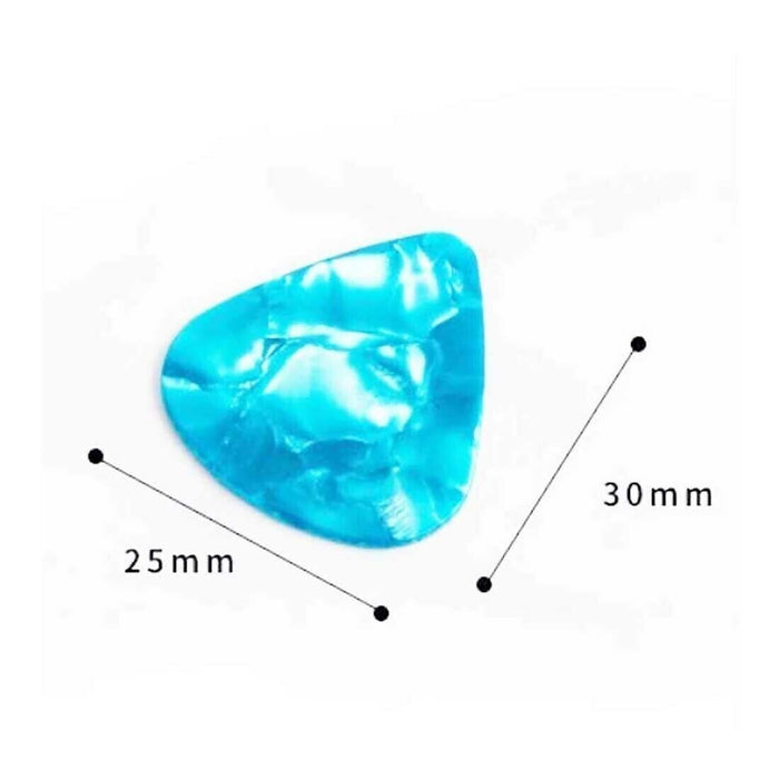 DURAFORCE 100pc Guitar Picks Celluloid Thin Acoustic Electric Plectrums Colorful 0.46MM US