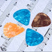 DURAFORCE 100pc Guitar Picks Celluloid Thin Acoustic Electric Plectrums Colorful 0.46MM US
