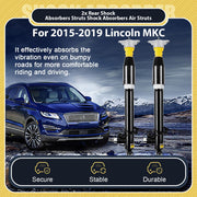 DURAFORCE Pair Rear Shock Absorbers Struts For 2015-19 Lincoln MKC EJ7Z18125G Electronic