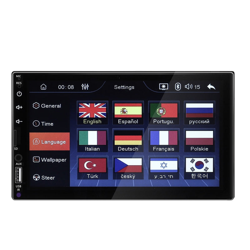 DURAFORCE 7" Car Radio Apple Andriod Carplay Car Stereo Touch Screen Double 2Din+Camera US