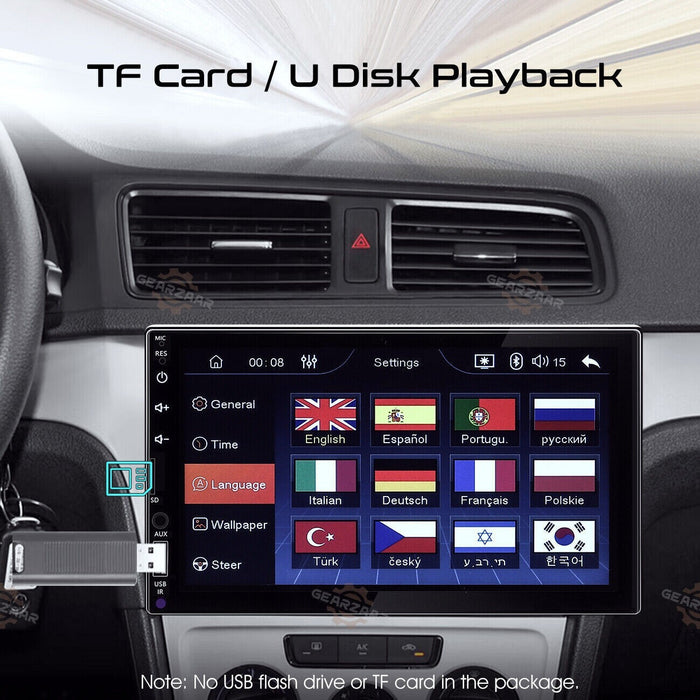 DURAFORCE 7" Car Radio Apple Andriod Carplay Car Stereo Touch Screen Double 2Din+Camera US