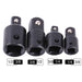 DURAFORCE 4PCS 3/8" to 1/4" 1/2 inch Drive Ratchet SOCKET ADAPTER REDUCER Air Impact Set!