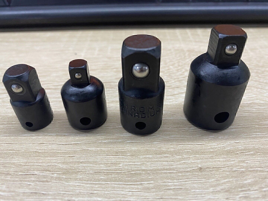 DURAFORCE 4PCS 3/8" to 1/4" 1/2 inch Drive Ratchet SOCKET ADAPTER REDUCER Air Impact Set!