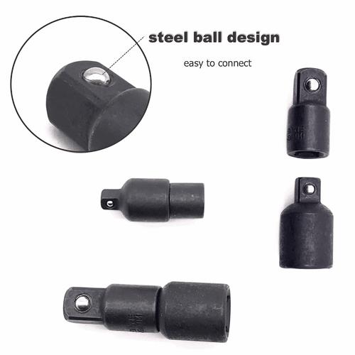 DURAFORCE 4PCS 3/8" to 1/4" 1/2 inch Drive Ratchet SOCKET ADAPTER REDUCER Air Impact Set!