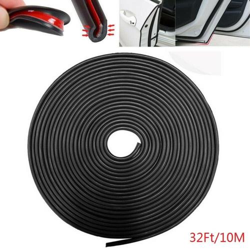 DURAFORCE 32ft U Shape Rubber Seal FOR Car Door Edge Guard Molding Trim Protectors Strip