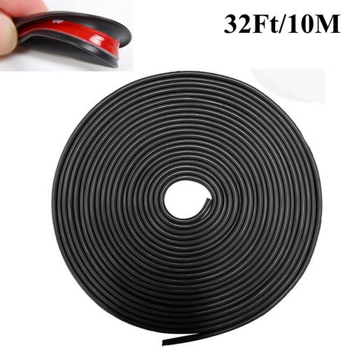 DURAFORCE 32ft U Shape Rubber Seal FOR Car Door Edge Guard Molding Trim Protectors Strip