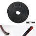 DURAFORCE 32ft U Shape Rubber Seal FOR Car Door Edge Guard Molding Trim Protectors Strip