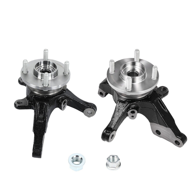 DURAFORCE Pair Front LH RH Wheel Bearing Hub Knuckle Assembly Fits 13-19 Nissan Versa 1.6L