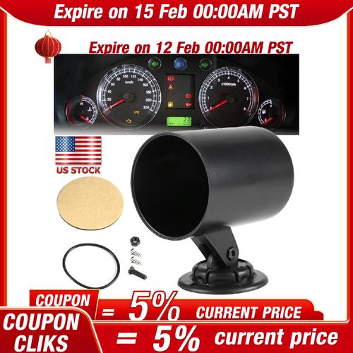 DURAFORCE 2" 52mm UNIVERSAL SINGLE GAUGE Holder SWIVEL MOUNT METER POD CUP FOR CAR US