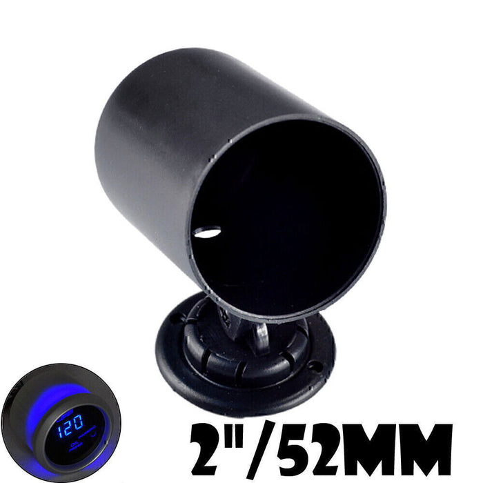 DURAFORCE 2" 52mm UNIVERSAL SINGLE GAUGE Holder SWIVEL MOUNT METER POD CUP FOR CAR US