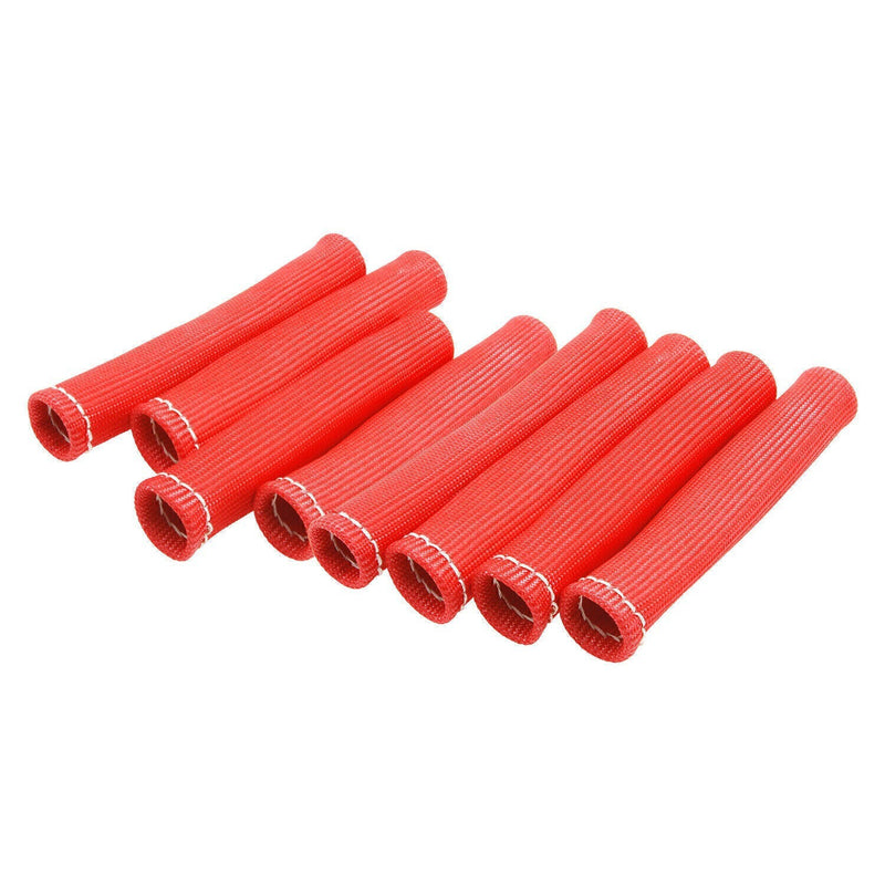 DURAFORCE 8pcs 2500° Spark Plug Wire Boots Protector Sleeve Heat Shield Cover For LS1 LS2