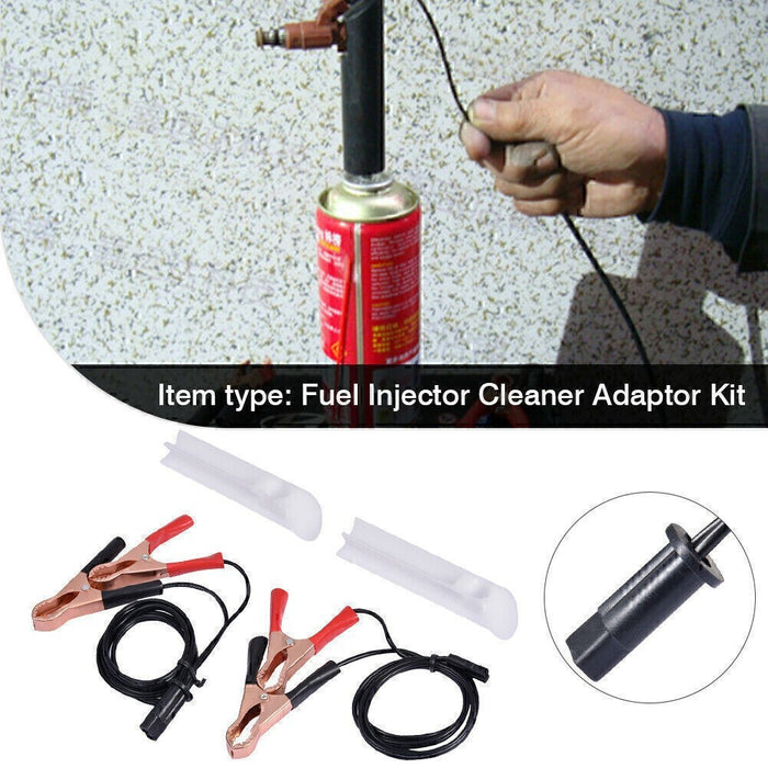 DURAFORCE Universal Fuel Injector Flush Cleaner Adapter DIY Kit Car Auto Cleaning DIY Tool