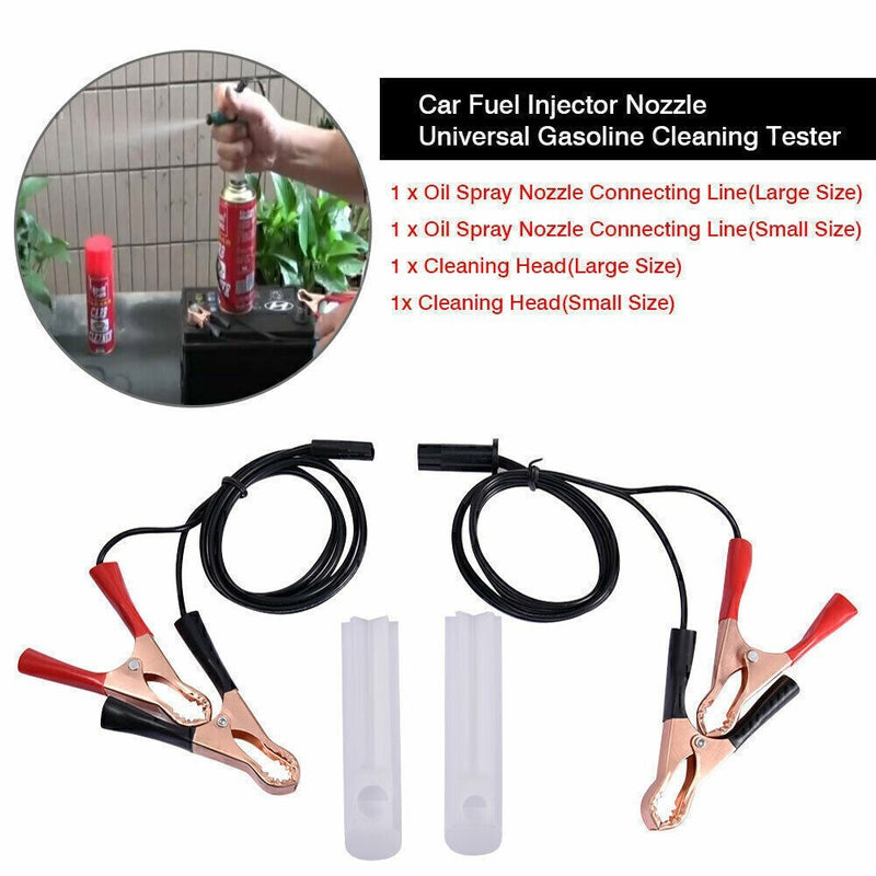 DURAFORCE Universal Fuel Injector Flush Cleaner Adapter DIY Kit Car Auto Cleaning DIY Tool