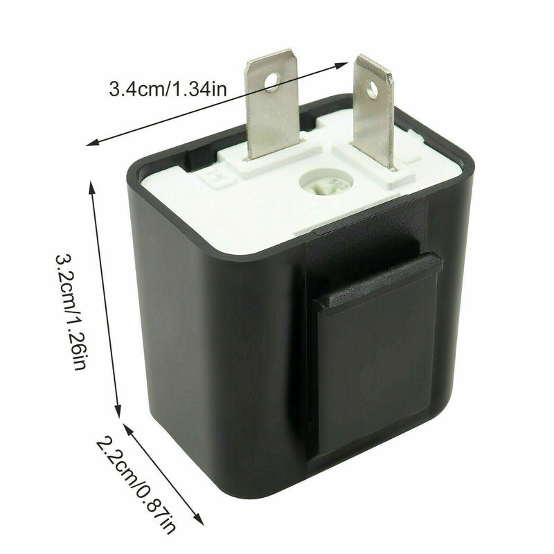 DURAFORCE 2Pin Adjustable LED Flasher Relay Turn Signal Blinker Light for Motorcycle 12V!