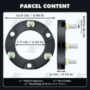 DURAFORCE Pair 1.5" Front Lift Kit for Toyota Tacoma 4Runner FJ Cruiser Leveling 2005-22