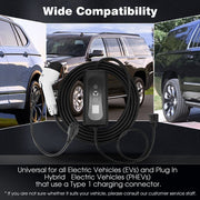 DURAFORCE EV Charger 16A Electric Car Portable Charging Cable NEMA6-20 EVSE 110V-220V US