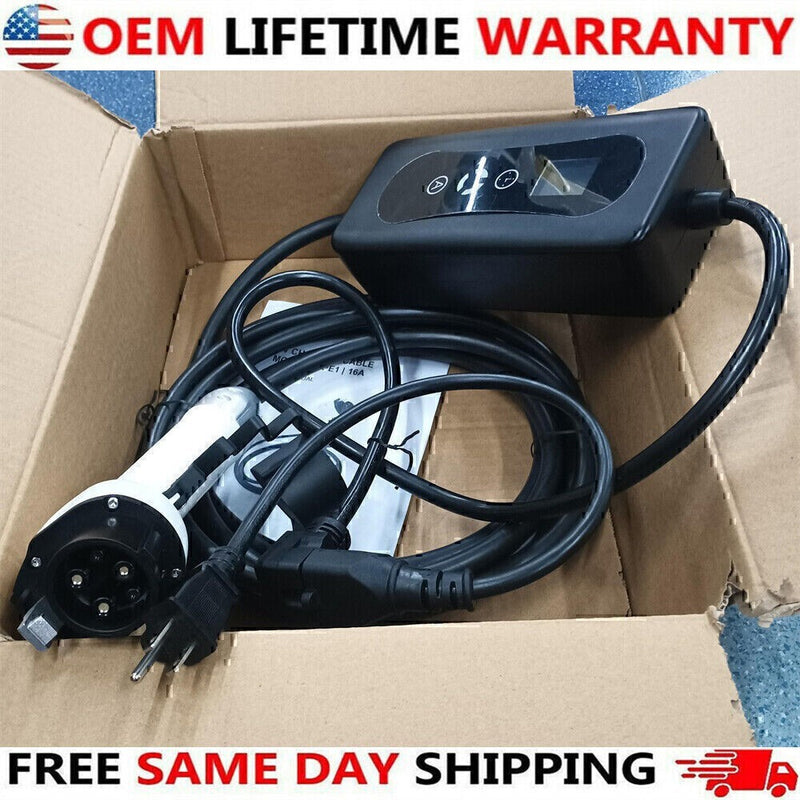 DURAFORCE EV Charger 16A Electric Car Portable Charging Cable NEMA6-20 EVSE 110V-220V US