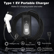 DURAFORCE EV Charger 16A Electric Car Portable Charging Cable NEMA6-20 EVSE 110V-220V US