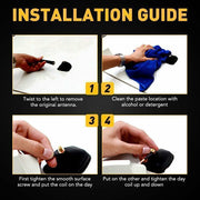 DURAFORCE Carbon Fiber Shark Fin Roof Antenna Car AUTO Aerial FM AM Radio Signal-Universal