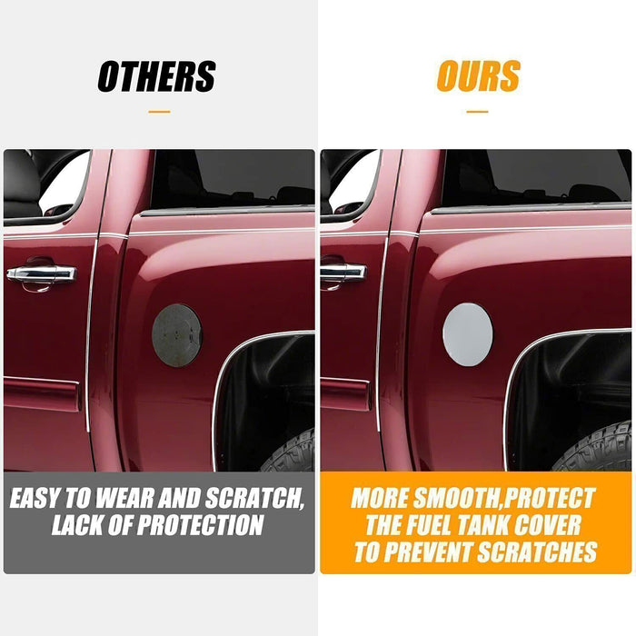 DURAFORCE Fuel Filler Cap Gas Tank Door Cover Fit 1999-06 Chevrolet Silverado 1500 2500 HD