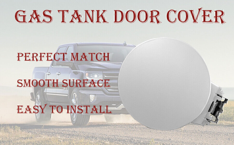 DURAFORCE Fuel Filler Cap Gas Tank Door Cover Fit 1999-06 Chevrolet Silverado 1500 2500 HD