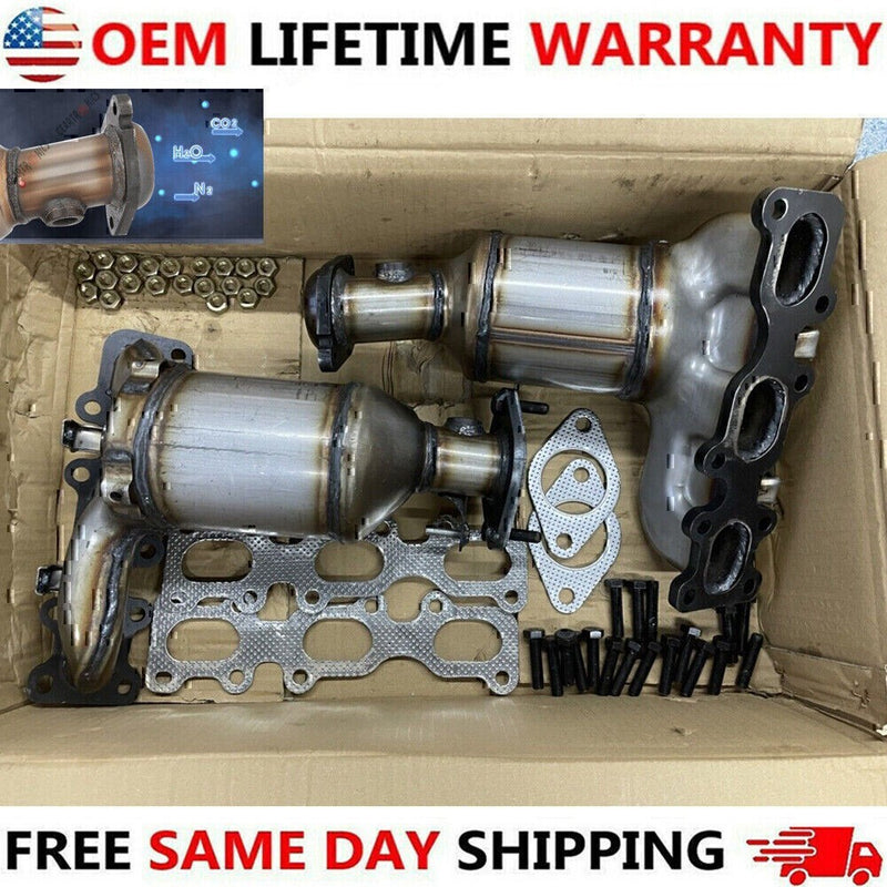 DURAFORCE Set of 2 Catalytic Converter For 2013-2019 Ford Explorer Front Left + Right