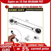 DURAFORCE Mini 1/4inch Double Ended Quick Socket Ratchet Wrench Rod Screwdriver Bit 1PC US