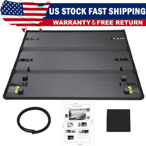 DURAFORCE For 2020-2023 Jeep Gladiator JT 5FT Hard Tri-Fold Tonneau Cover Truck Bed Cover/