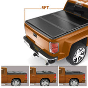 DURAFORCE For 2020-2023 Jeep Gladiator JT 5FT Hard Tri-Fold Tonneau Cover Truck Bed Cover/