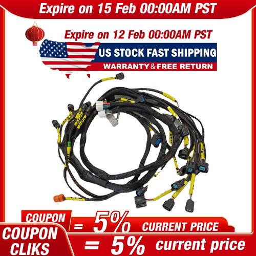 DURAFORCE K20 K24 K Series Tucked Engine Charge Harness For Civic RSX Si K-Swap Integra EK