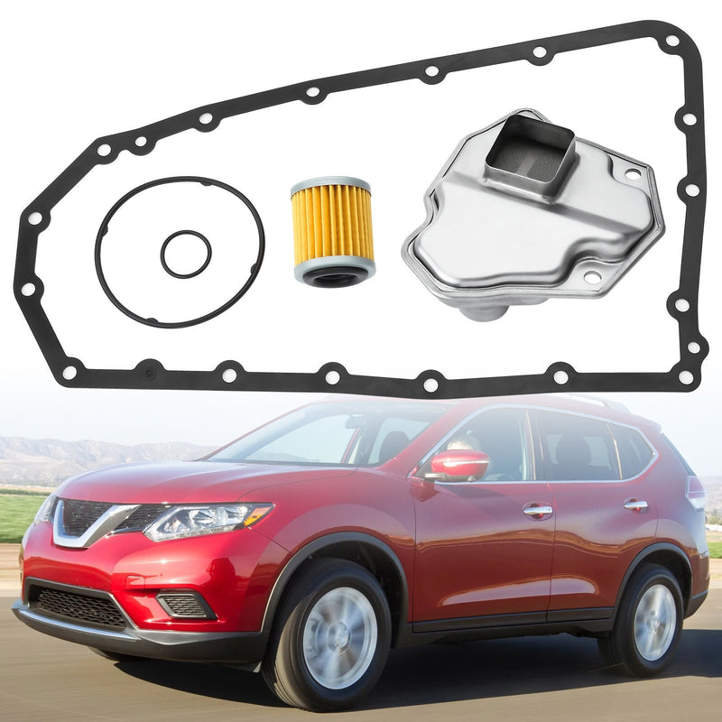 DURAFORCE Auto Transmission Filter Oil Pan Gasket Kit For Nissan Rogue Altima Juke Eltqjsw