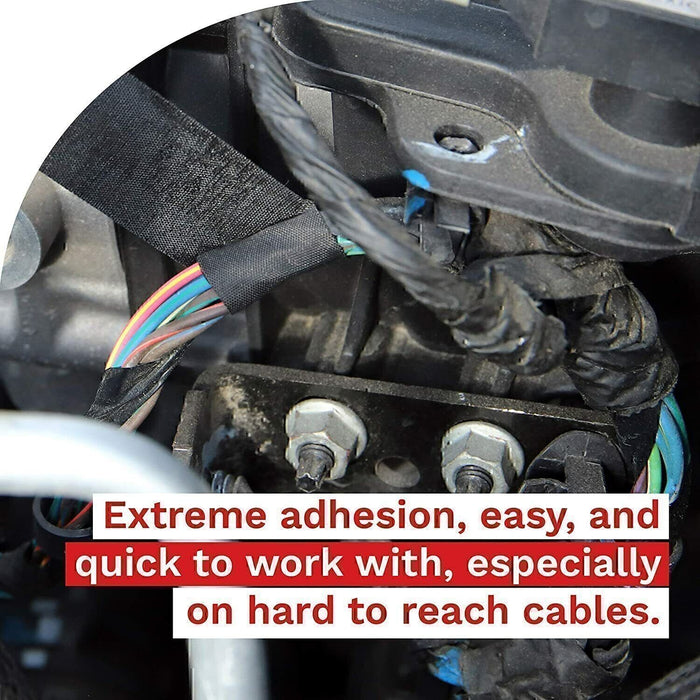 DURAFORCE 4 Rolls Cloth Tape Wire electrical wiring harness car auto suv truck 19mm*15m