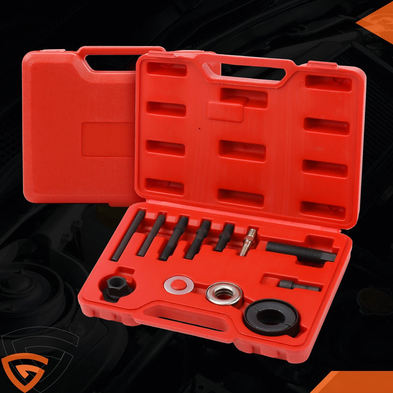 DURAFORCE 13Pcs Power Steering Pump Pulley Puller Remover & Alternator Installer Tool A