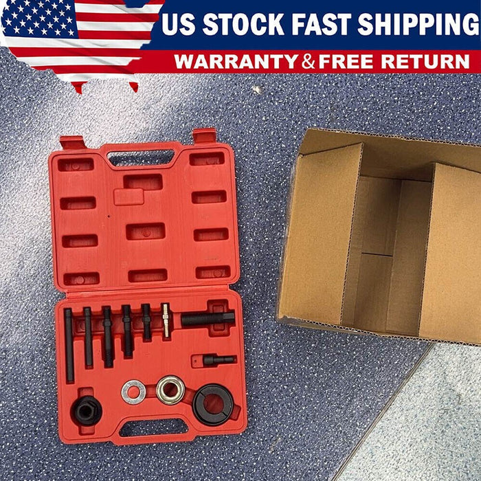 DURAFORCE 13Pcs Power Steering Pump Pulley Puller Remover & Alternator Installer Tool A