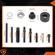 DURAFORCE 13Pcs Power Steering Pump Pulley Puller Remover & Alternator Installer Tool A