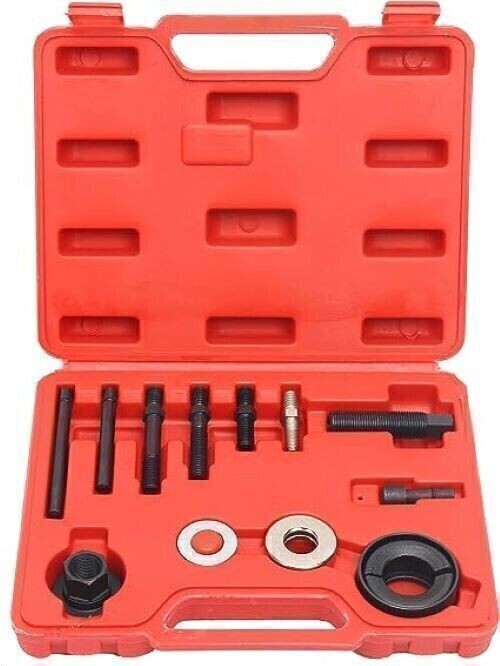 DURAFORCE 13Pcs Power Steering Pump Pulley Puller Remover & Alternator Installer Tool A