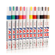 DURAFORCE 12pcs set Waterproof Permanent Paint Marker Pen Car Tyre Tire Tread Rubber Metal