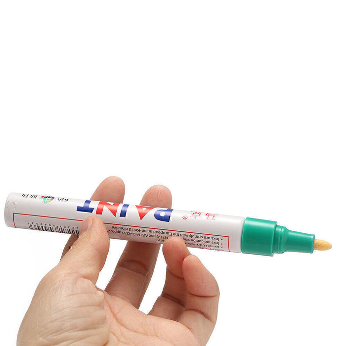 DURAFORCE 12pcs set Waterproof Permanent Paint Marker Pen Car Tyre Tire Tread Rubber Metal