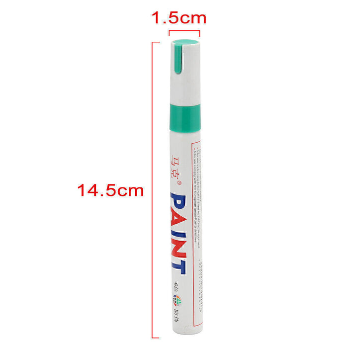 DURAFORCE 12pcs set Waterproof Permanent Paint Marker Pen Car Tyre Tire Tread Rubber Metal