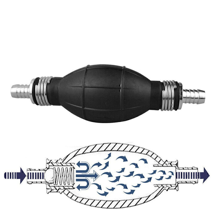 DURAFORCE 3/8'' Hand Primer Bulb Outboard Auto Marine Boat Gas Fuel Line Pump All Fuels