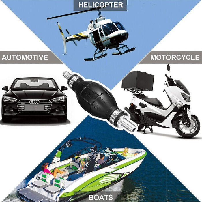 DURAFORCE 3/8'' Hand Primer Bulb Outboard Auto Marine Boat Gas Fuel Line Pump All Fuels