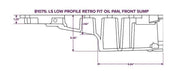 DURAFORCE Swap Conversion Oil Pan Retrofit Low Profile For LS1 LS2 LS3 LS6 4.8 5.3 6.0L