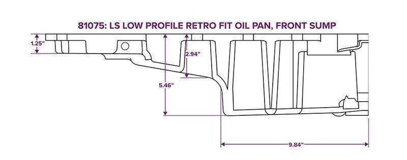 DURAFORCE Swap Conversion Oil Pan Retrofit Low Profile For LS1 LS2 LS3 LS6 4.8 5.3 6.0L